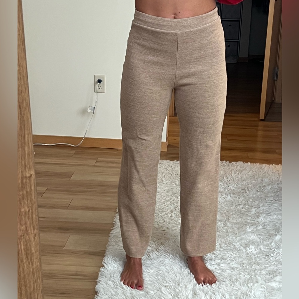 Tan, cozy pants
